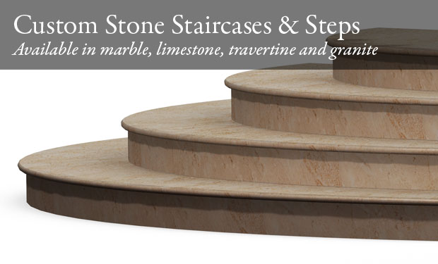 Picture of custom stone staircase